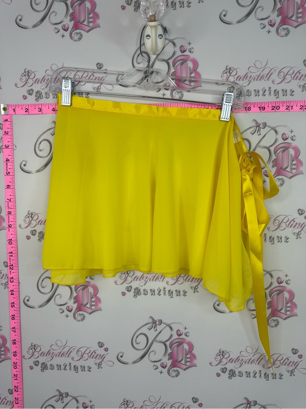 Wrap skirt tie up sunshine Bright Yellow Wrap Skirt - Women's Skirt